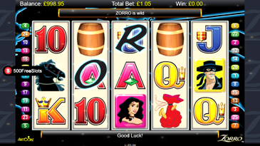 Free Zorro Slots