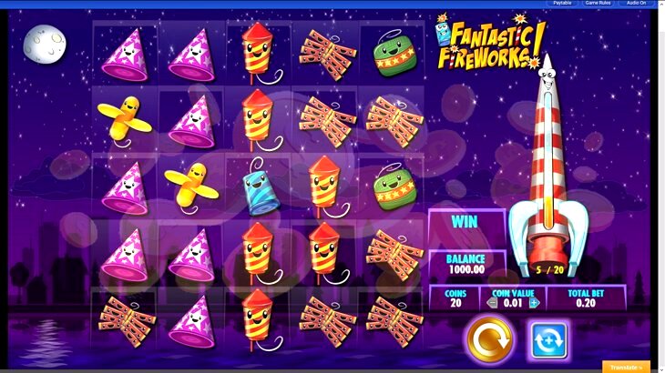 Fantastic Fireworks Slot Machine