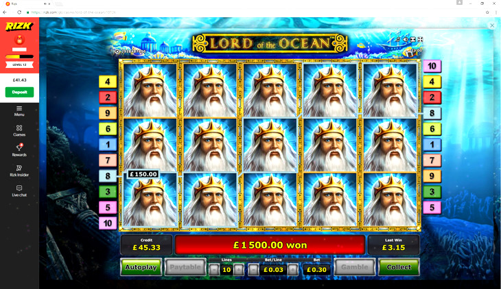 Lord of the Ocean Slot