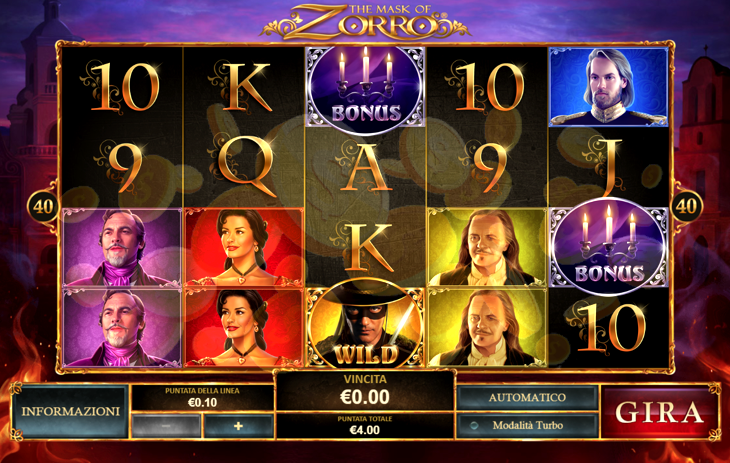 Mask of Zorro Slot