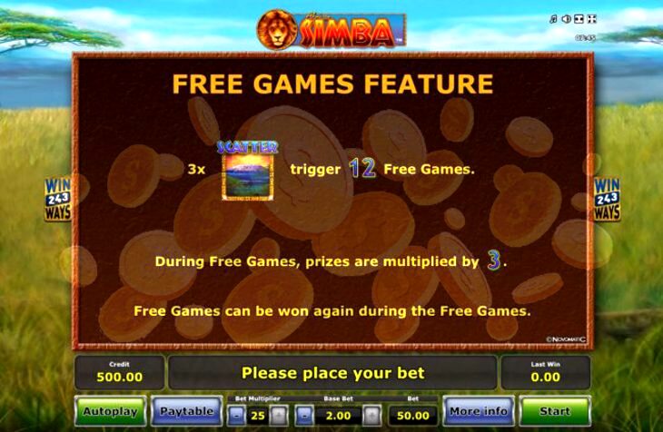 Play African Simba Online