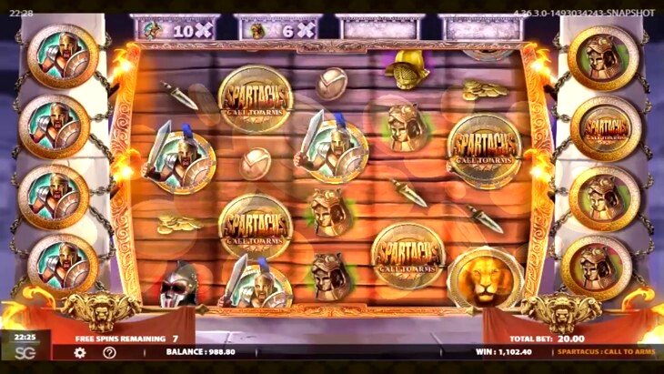 Spartacus Call to Arms Slot